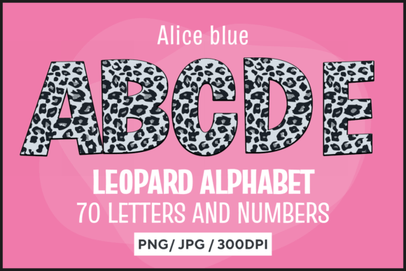 Alice Blue Leopard Letters: A Creative Font for Bold Projects