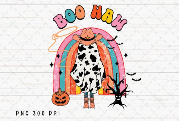 Boo Haw Cowboy Rainbow Halloween PNG: A Design Asset Roundup
