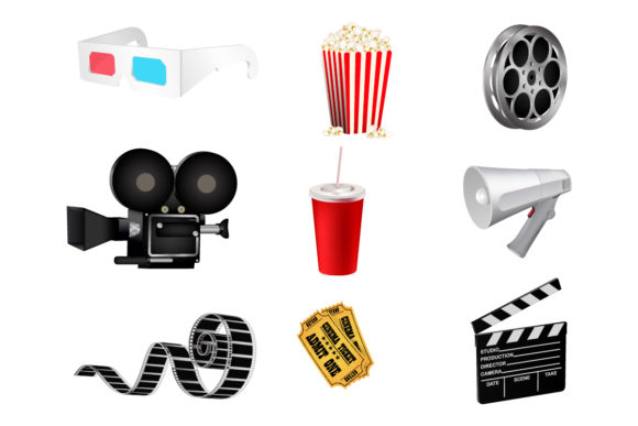 Bring the Cinema to Life with Movie Elements Vector Graphics