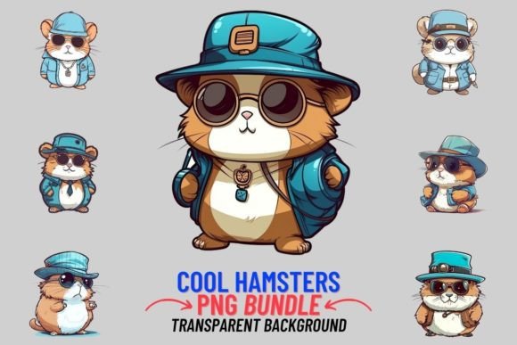 Bring Whimsy to Your Projects with Cool Hamsters PNG Clipart