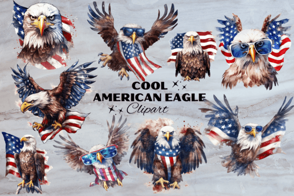 Cool American Patriotic Eagle: A Modern Symbol of Strength