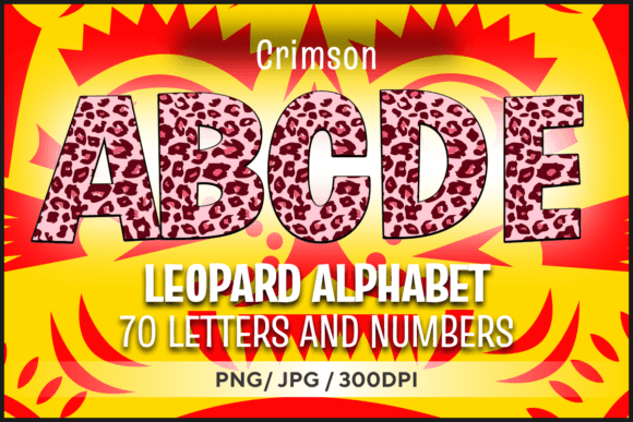 Crimson Leopard Letters: A Typeface with Wild Elegance