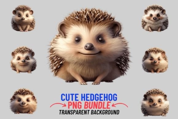 Enchanting Woodland Art: Watercolor Cute Hedgehog Clipart