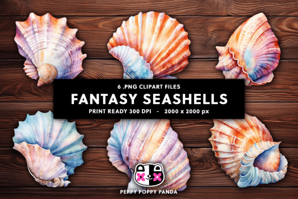 Fantasy Seashells Clipart: Your Coastal Design Toolkit