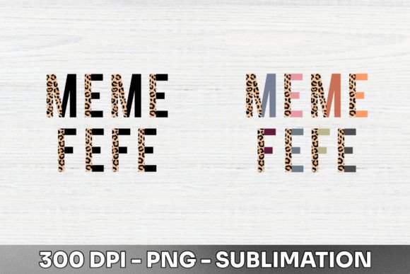 Get the Meme Fefe Half Leopard Sublimation PNG for Your Designs