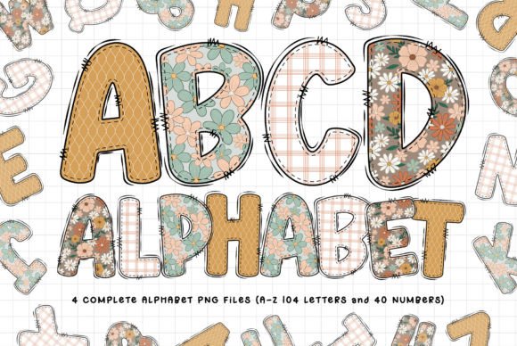 Retro Floral Summer Alphabet Cliparts: A Designer's Guide