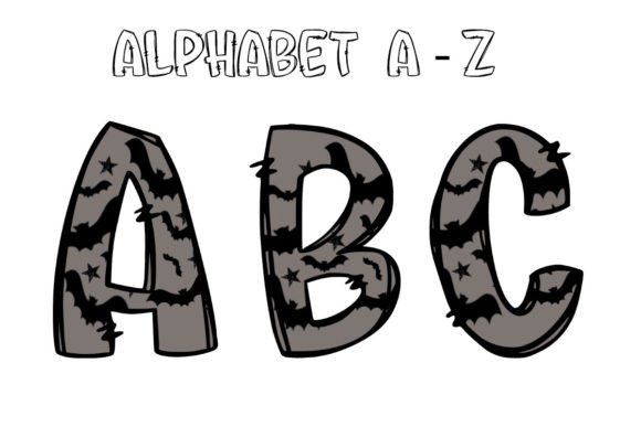 Unleash Spooky Creativity: Halloween Alphabet Letters Sublimation1