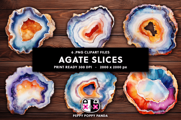 Unleashing Natural Elegance: A Guide to Agate Slices Clipart